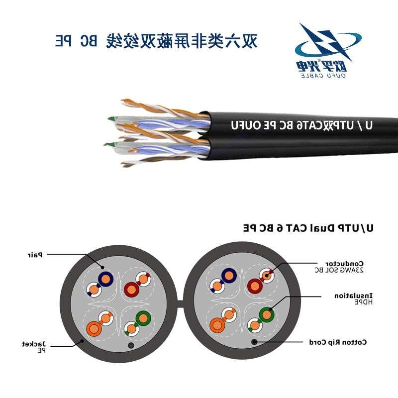 闵行区U/UTP6类双4对非屏蔽室外电缆(23AWG)