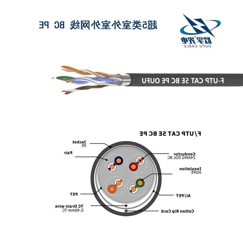 闵行区F/UTP超五类4对屏蔽室外电缆(24AWG)